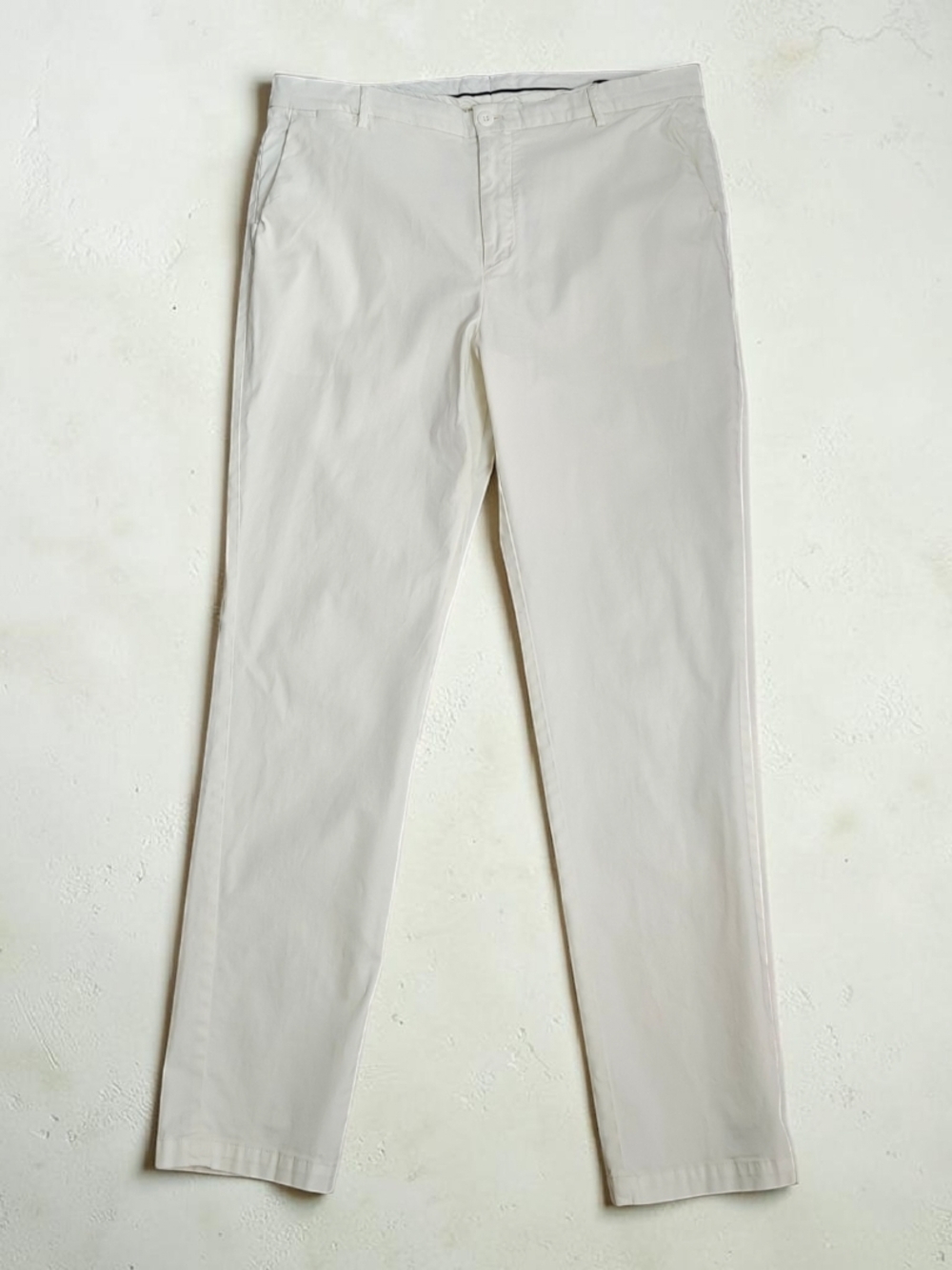 Bugatchi Slim Cotton Tencel Pants Trousers Chinos - White
